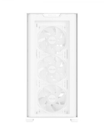 Asus A21 Plus Matx Case With   Pre-installed Argb Fans  Btf Support White