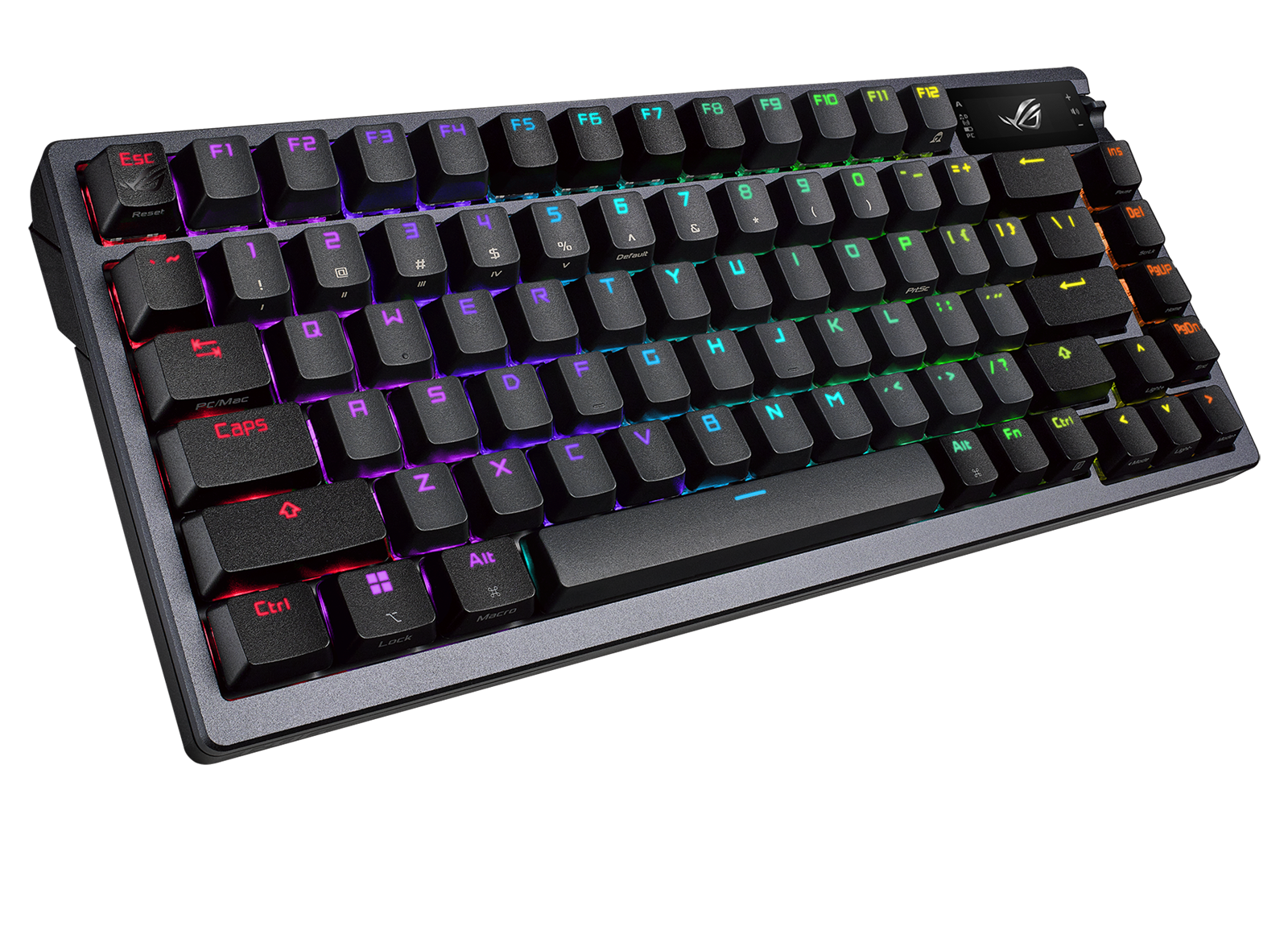Asus Rog Azoth 75 Wireless Diy Custom Rgb Gaming Keyboard Nx Red Switches Oled Display Pbt Keyca Tastatur Geekd Dk