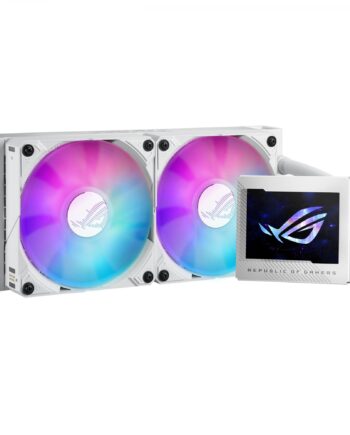 Asus Rog Ryujin Iii 240 Argb White Ed  Aio Liquid Cooler        Quot  Lcd  2x120mm Rog Argb Magnetic Daisy-chainable Fans 2200 Rpm Pwm