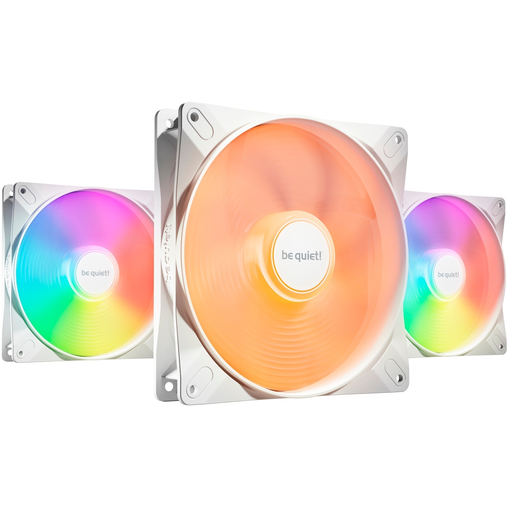 Be Quiet Light Wings Lx 140mm Pwm High-speed White Triple Pack Case Fan White Pack Of