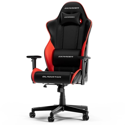 Dxracer Gladiator   Gamerstol Pvc Læder Sort Rød