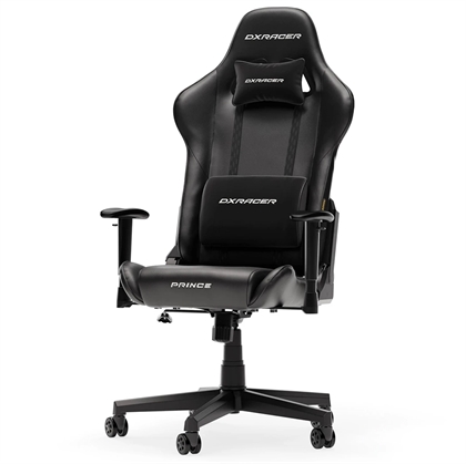 Dxracer Prince   Gamerstol Pvc Læder Sort