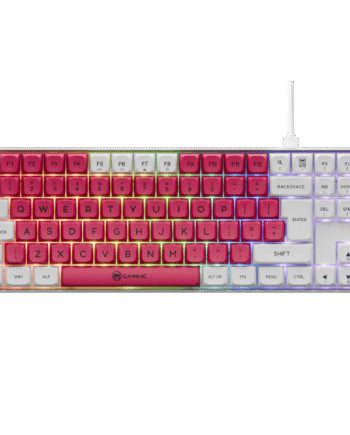 Gamiac Tkl90g Hvid Rød Tkl Tastatur Blå Switch