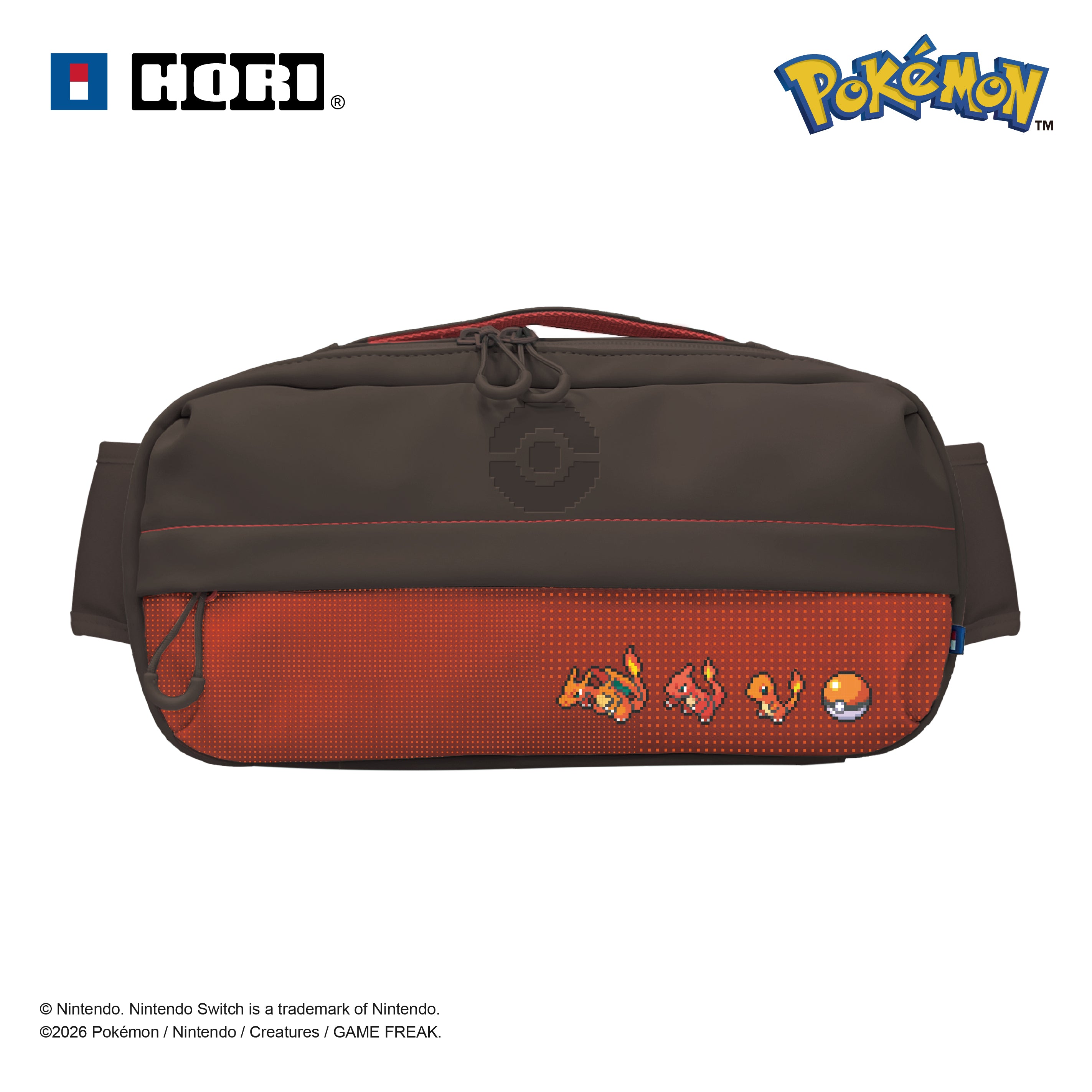 Hori Nsx-190e Pokémon Lommeetui Til Nintendo Switch   Sort Rød Cover Geekd Dk