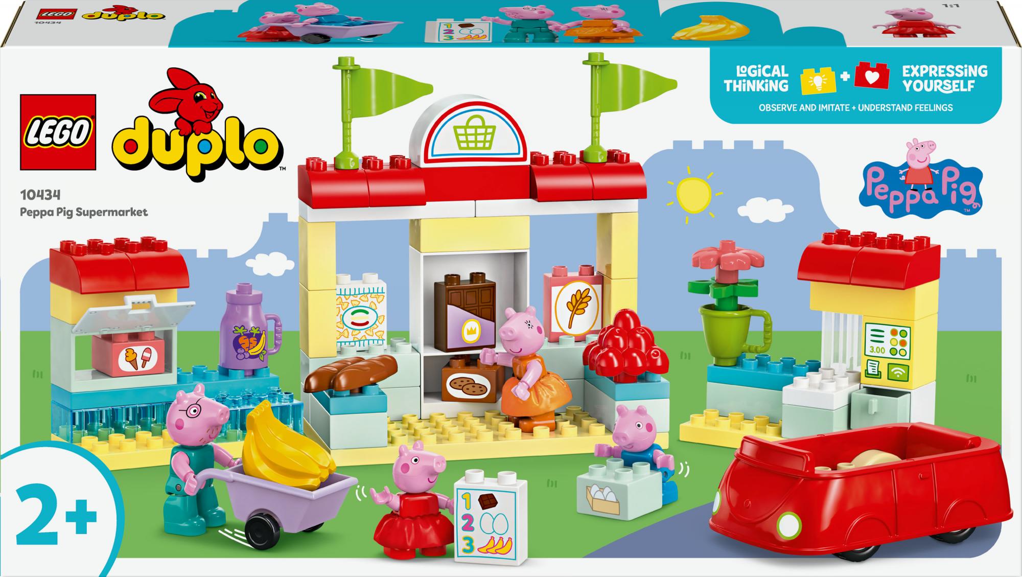 Lego 10434 Duplo Peppa Apos   Supermarket Geekd Dk