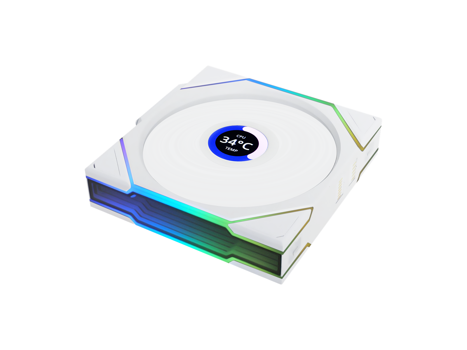Lian Li Uni Fan Tl Wireless Lcd  Hvid 120 Kabinet Blæser Geekd Dk