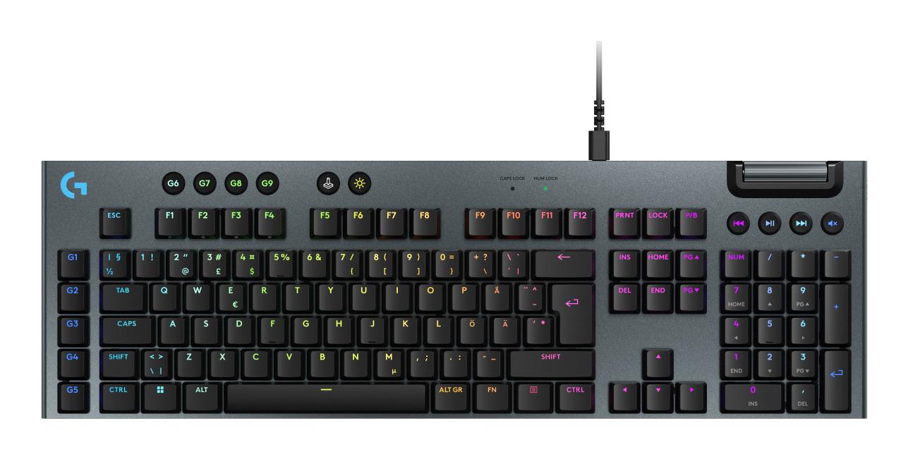 Logitech G915 Low-profle Wired Gaming Keyboard Tastatur Geekd Dk