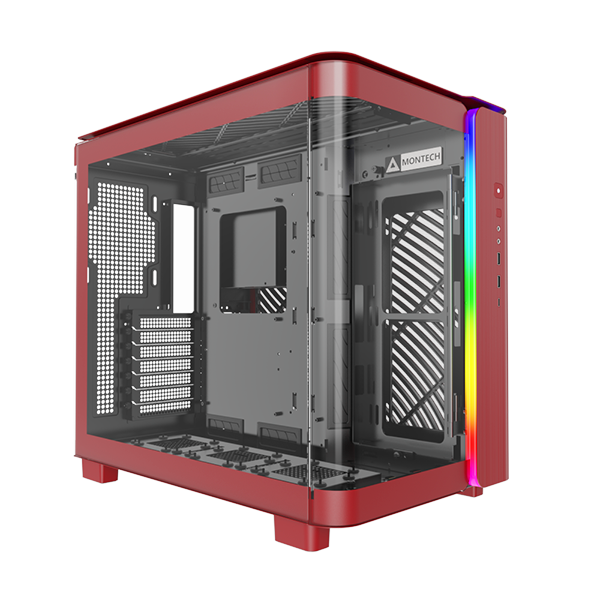 Montech King 95 Rød Curved Glas