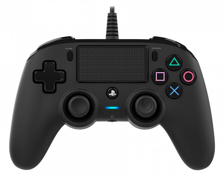 Nacon Wired Compact Controller   Sort Gamepad Til Ps4   Pc Geekd Dk