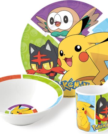 Stor  -piece Ceramic Gift Set Pokémon  36965  Tallerken Geekd Dk