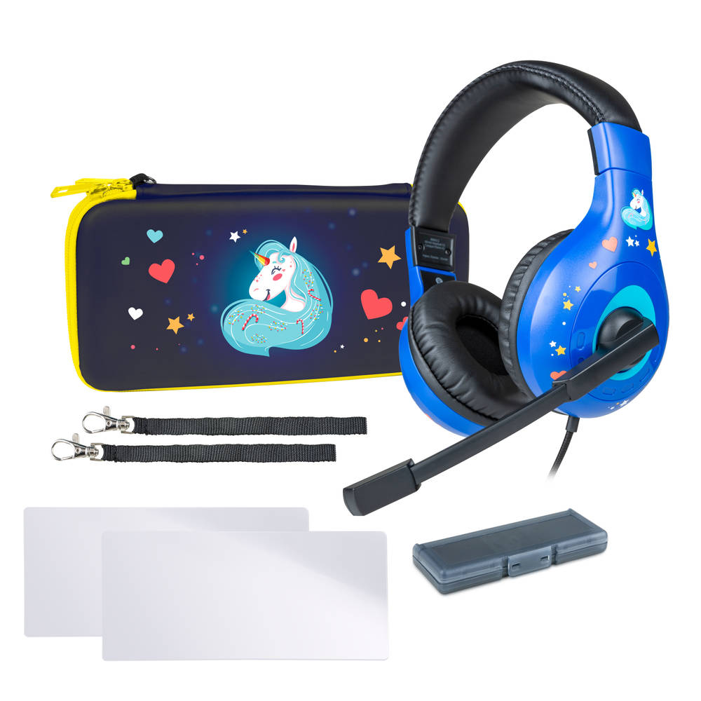 Bigben Essential Unicorn Pack Til Nintendo Switch Lite Konsol Tilbehør Geekd Dk