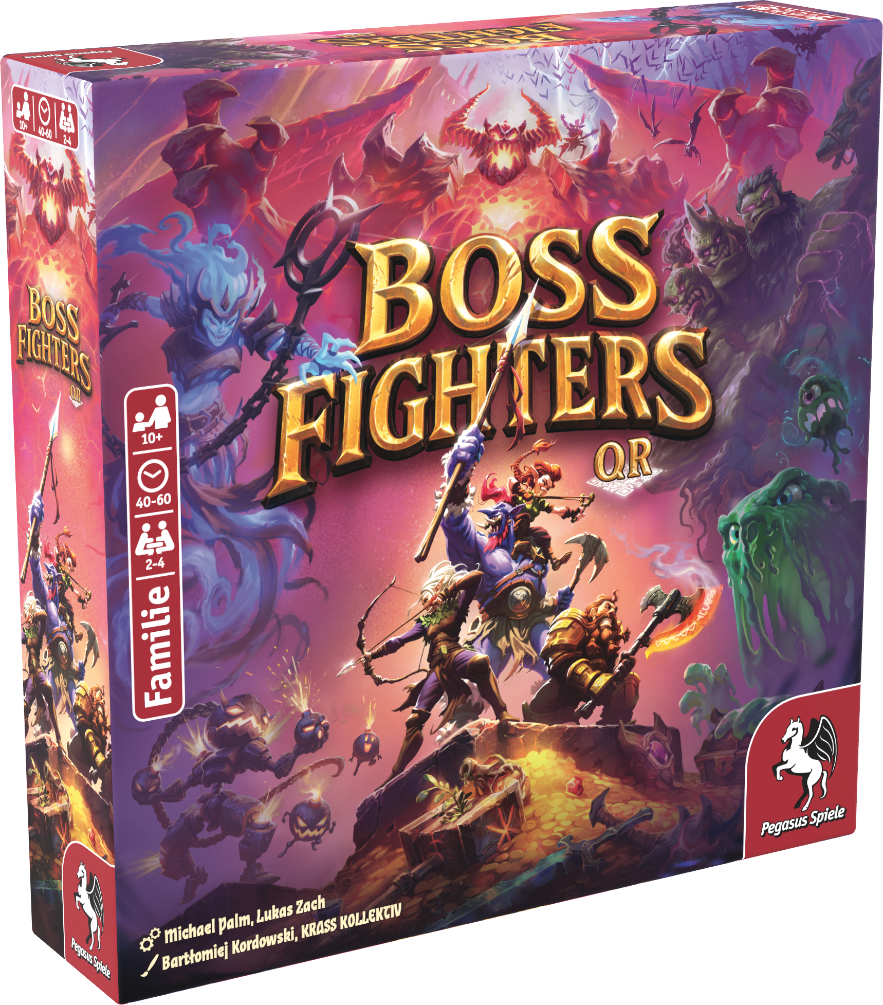 Boss Fighters Qr   Tysk Brætspil Geekd Dk