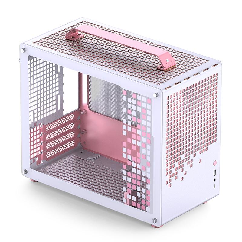 Jonsbo Z20 Matx-kabinet   Hvid Pink Geekd Dk