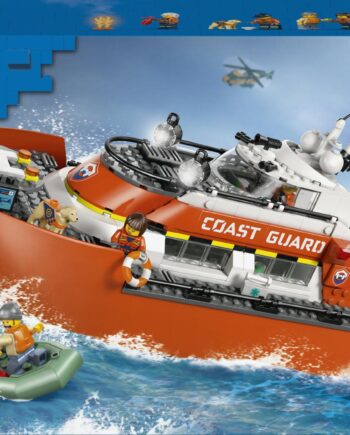 Lego City   Coast Guard Rescue Boat   Helicopter Geekd Dk