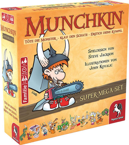 Pegasus Munchkin Fantasy Super-mega-set Tysk Brætspil Geekd Dk