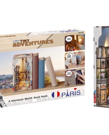 Revell Tiny Adventures Paris   Book Nook Med 168 Dele Byggesæt Geekd Dk