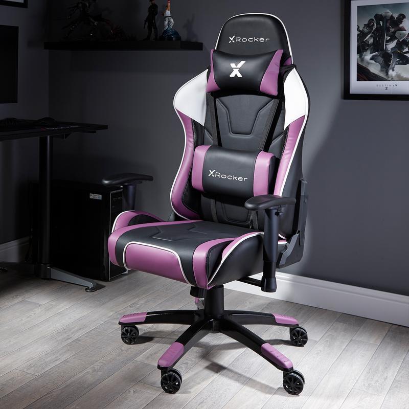 -rocker Agility Sport Esports Gamingstol Sort Lilla Geekd Dk