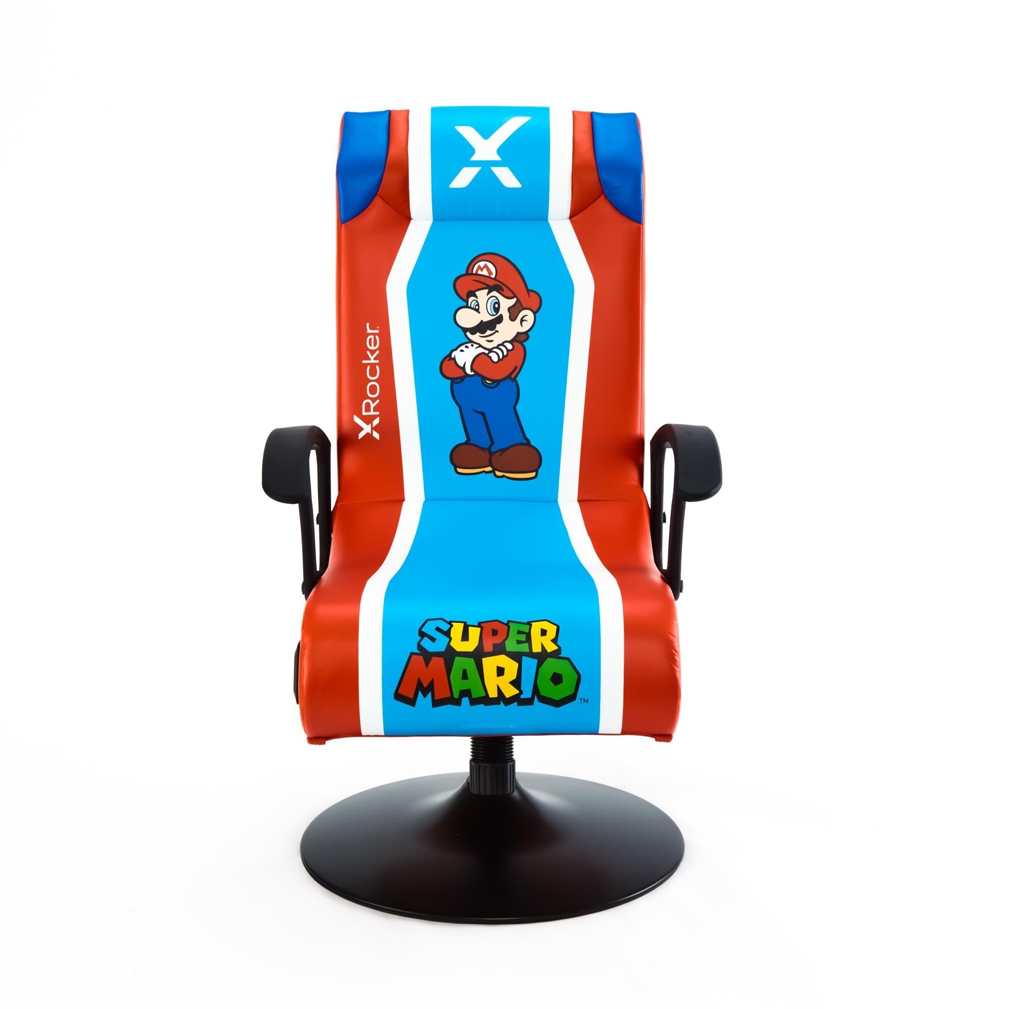 -rocker Super Mario Joy Gamingstol Rød Blå Geekd Dk